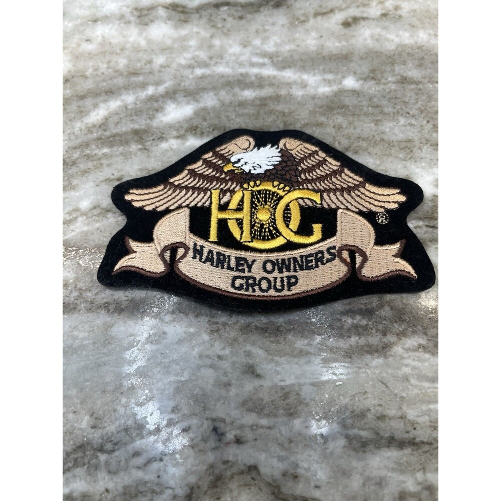 Harley Owners Group Patch Hog Harley Davidson 4.75" Sew-on Patch
